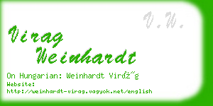 virag weinhardt business card